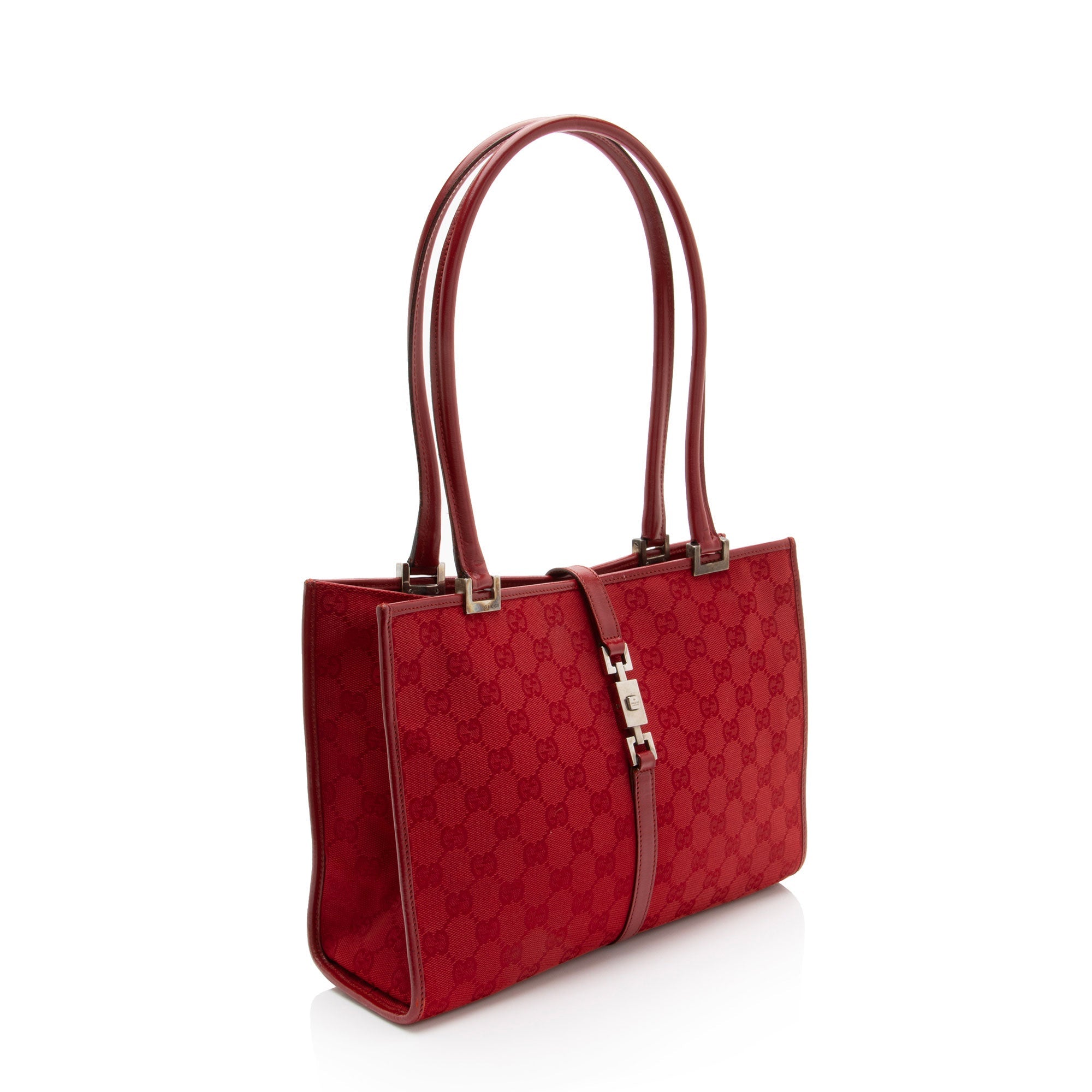 Gucci Vintage GG Canvas Bardot Shoulder Bag