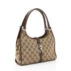 Gucci Vintage GG Canvas Bardot Small Satchel