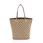 Gucci Vintage GG Canvas Bucket Large Tote (SHF-yDNneA)