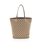 Gucci Vintage GG Canvas Bucket Large Tote (SHF-yDNneA)