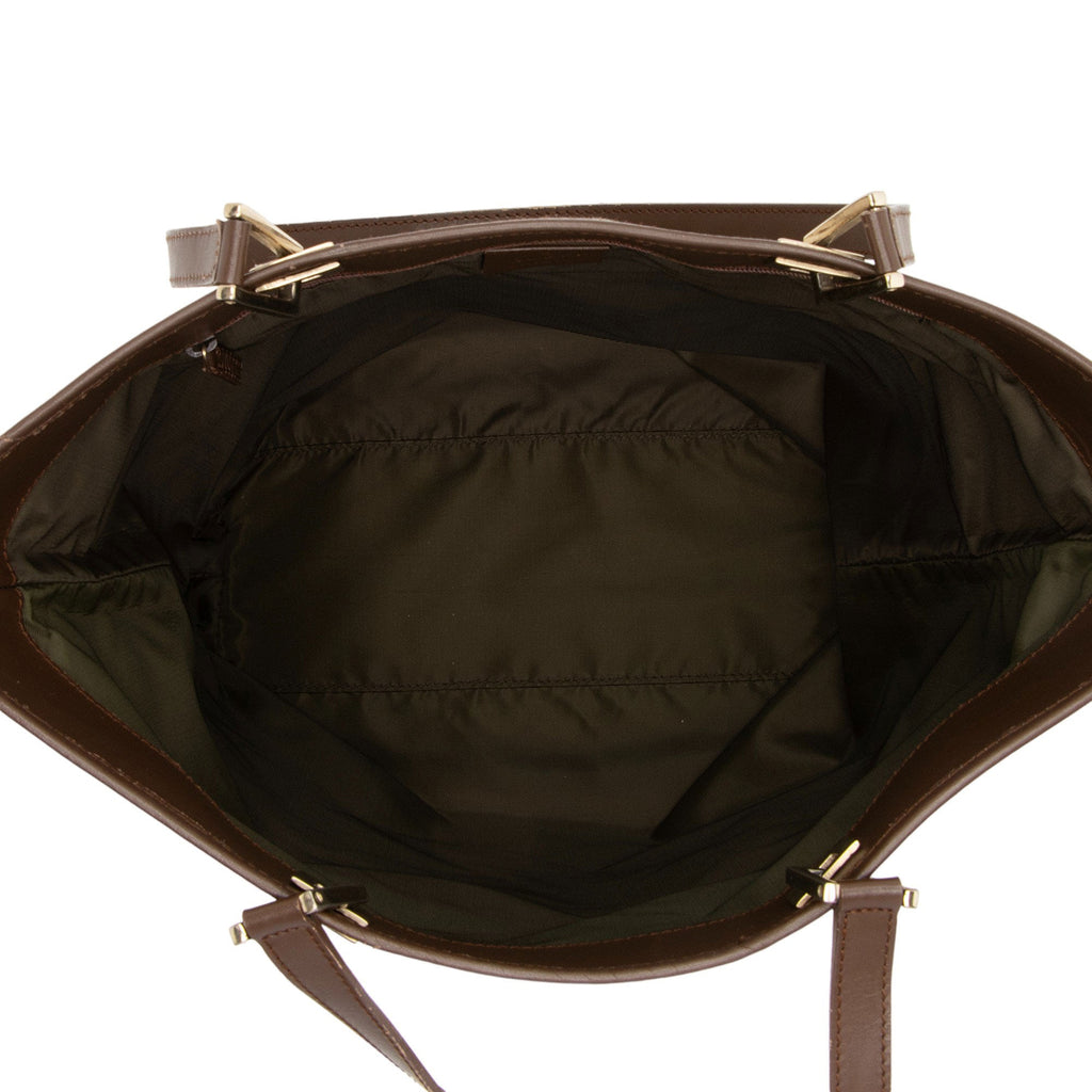 Gucci Vintage GG Canvas Bucket Large Tote (SHF-yDNneA)