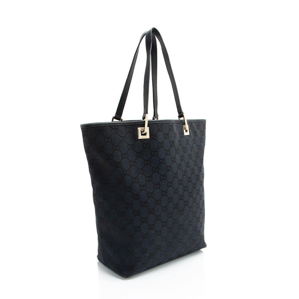Gucci Vintage GG Canvas Bucket Large Tote