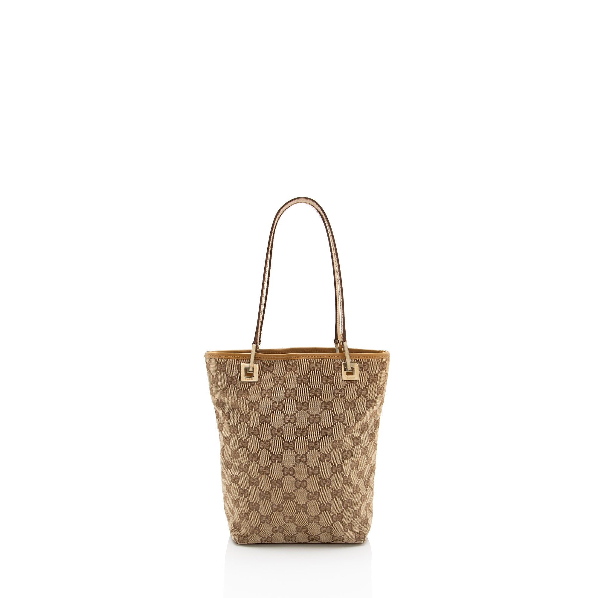 Gucci Vintage GG Canvas Medium Bucket Tote