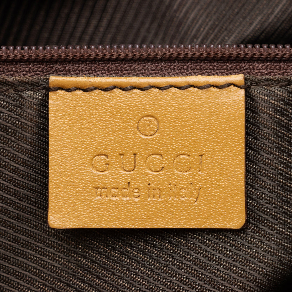 Gucci Vintage GG Canvas Medium Bucket Tote