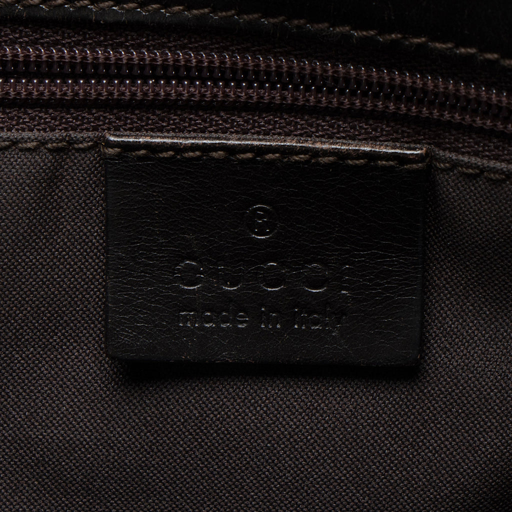Gucci Vintage GG Canvas Double Pocket Tote
