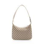 Gucci Vintage GG Canvas Front Pocket Shoulder Bag