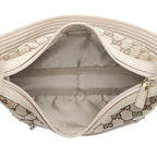 Gucci Vintage GG Canvas Front Pocket Shoulder Bag
