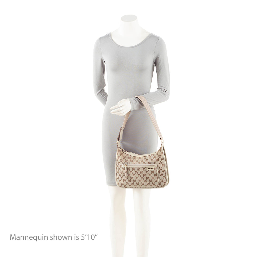 Gucci Vintage GG Canvas Front Pocket Shoulder Bag