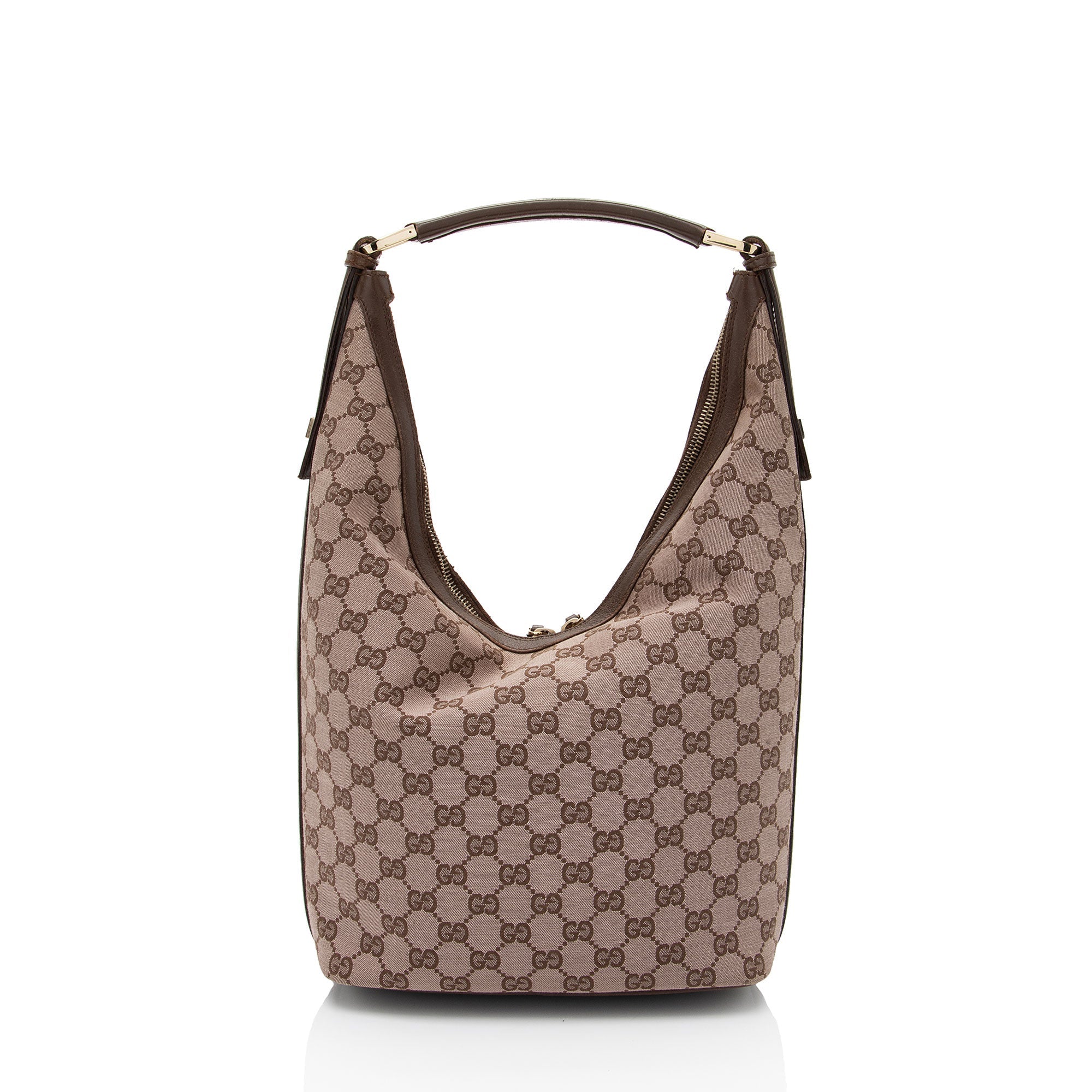Gucci Vintage GG Canvas Hobo (SHF-A3NrpF)