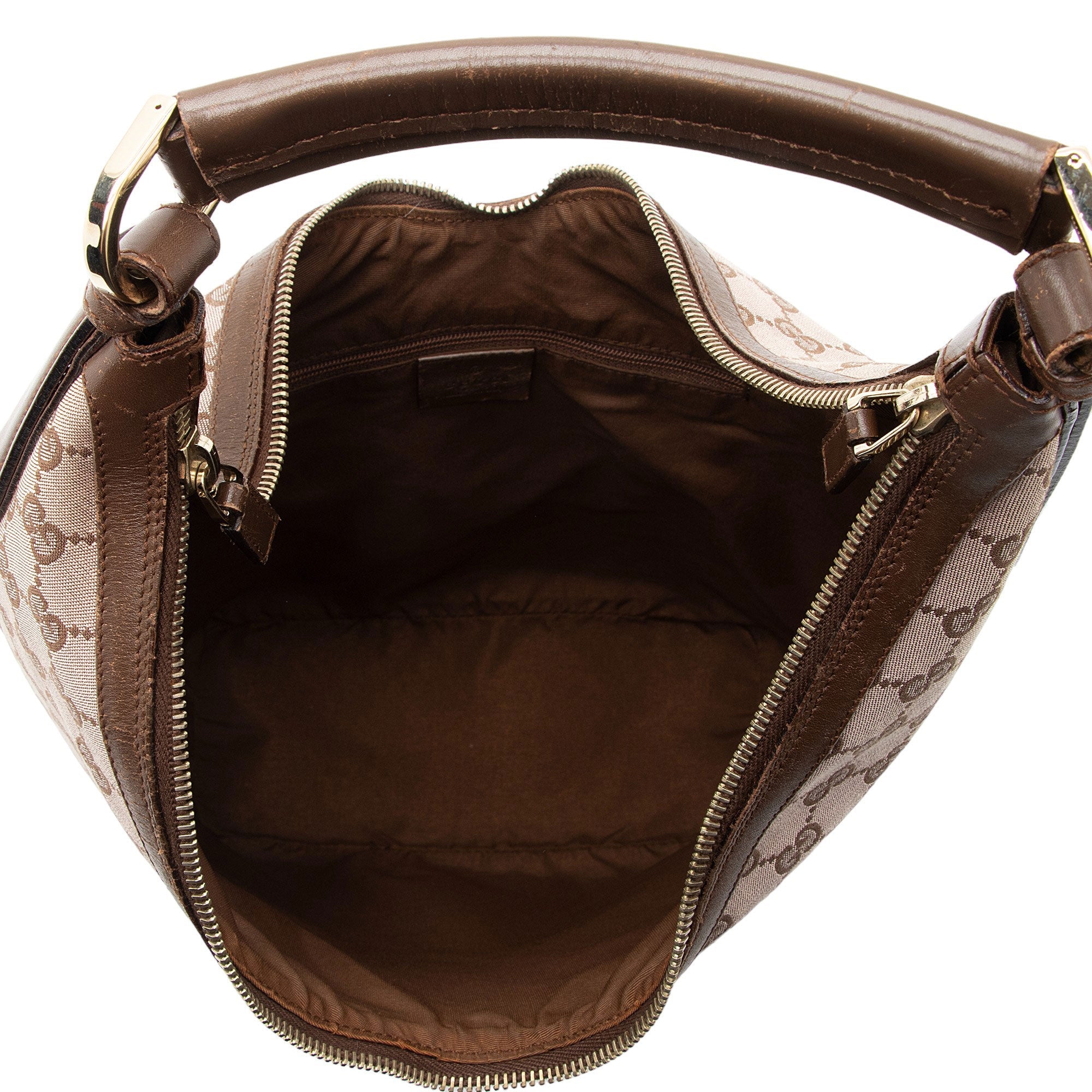 Gucci Vintage GG Canvas Hobo (SHF-A3NrpF)