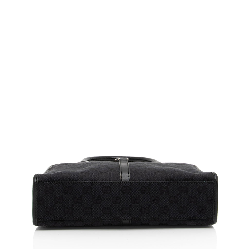 Gucci Vintage GG Canvas Jackie Dome Satchel (SHF-TGvarJ)