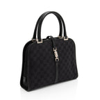 Gucci Vintage GG Canvas Jackie Dome Satchel (SHF-TGvarJ)
