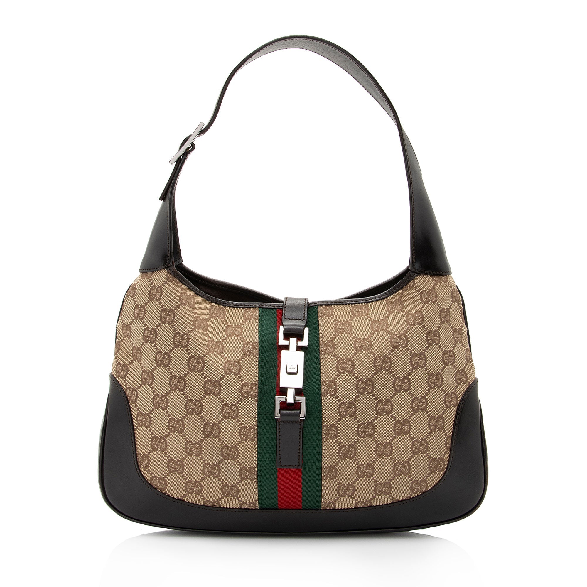 Gucci Vintage GG Canvas Jackie Hobo (SHF-0vIVSI)
