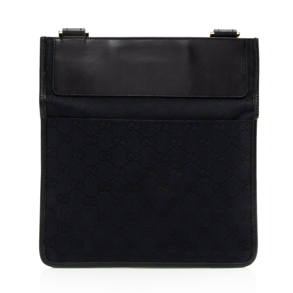 Gucci Vintage GG Canvas Messenger (SHF-jzVt7I)