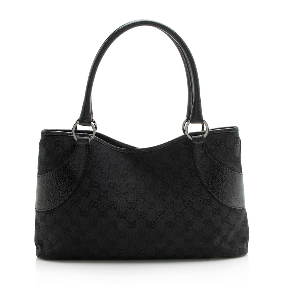 Gucci Vintage GG Canvas Satchel (SHF-12091)