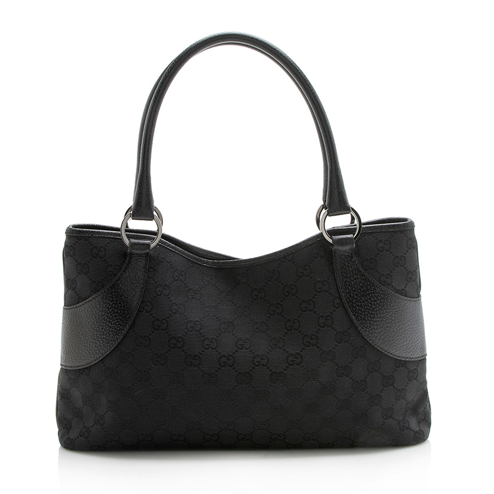 Gucci Vintage GG Canvas Satchel (SHF-12091)