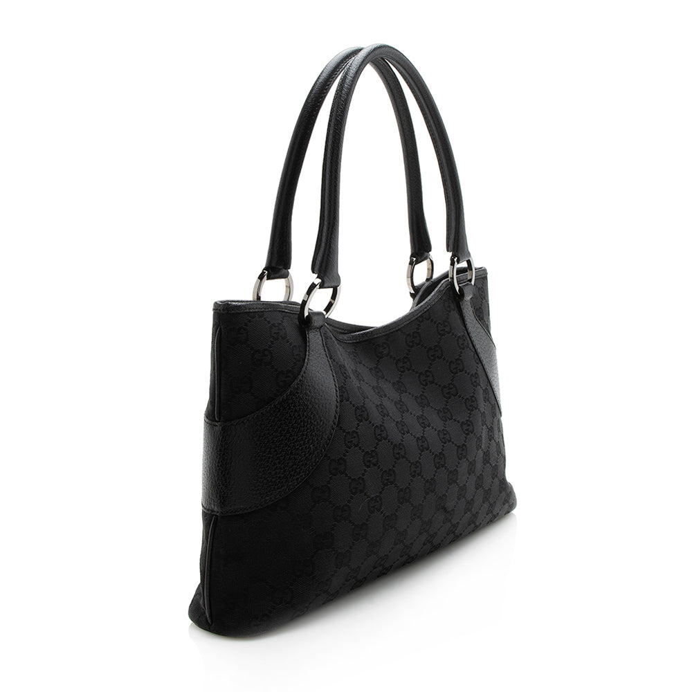 Gucci Vintage GG Canvas Satchel (SHF-12091)
