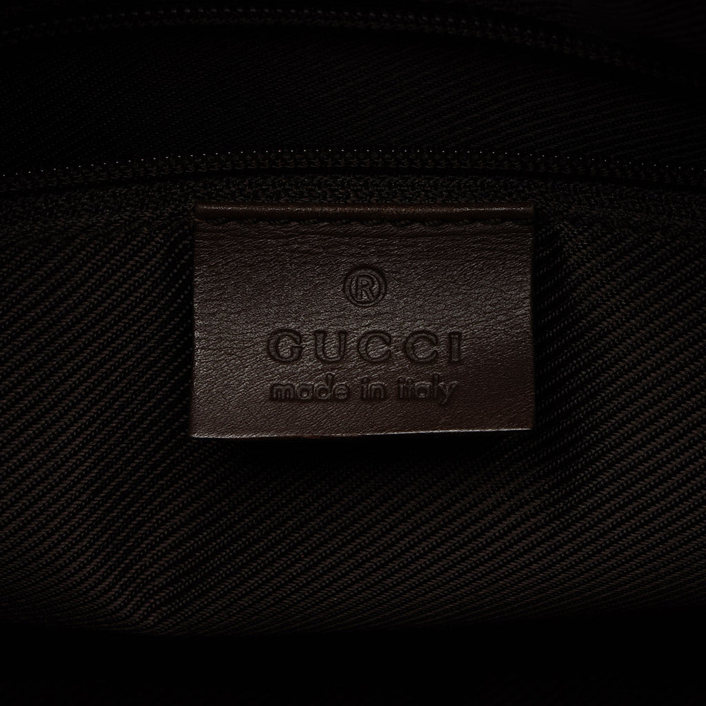 Gucci Vintage GG Canvas Front Pocket Shoulder Bag (SHF-OHFAEM)
