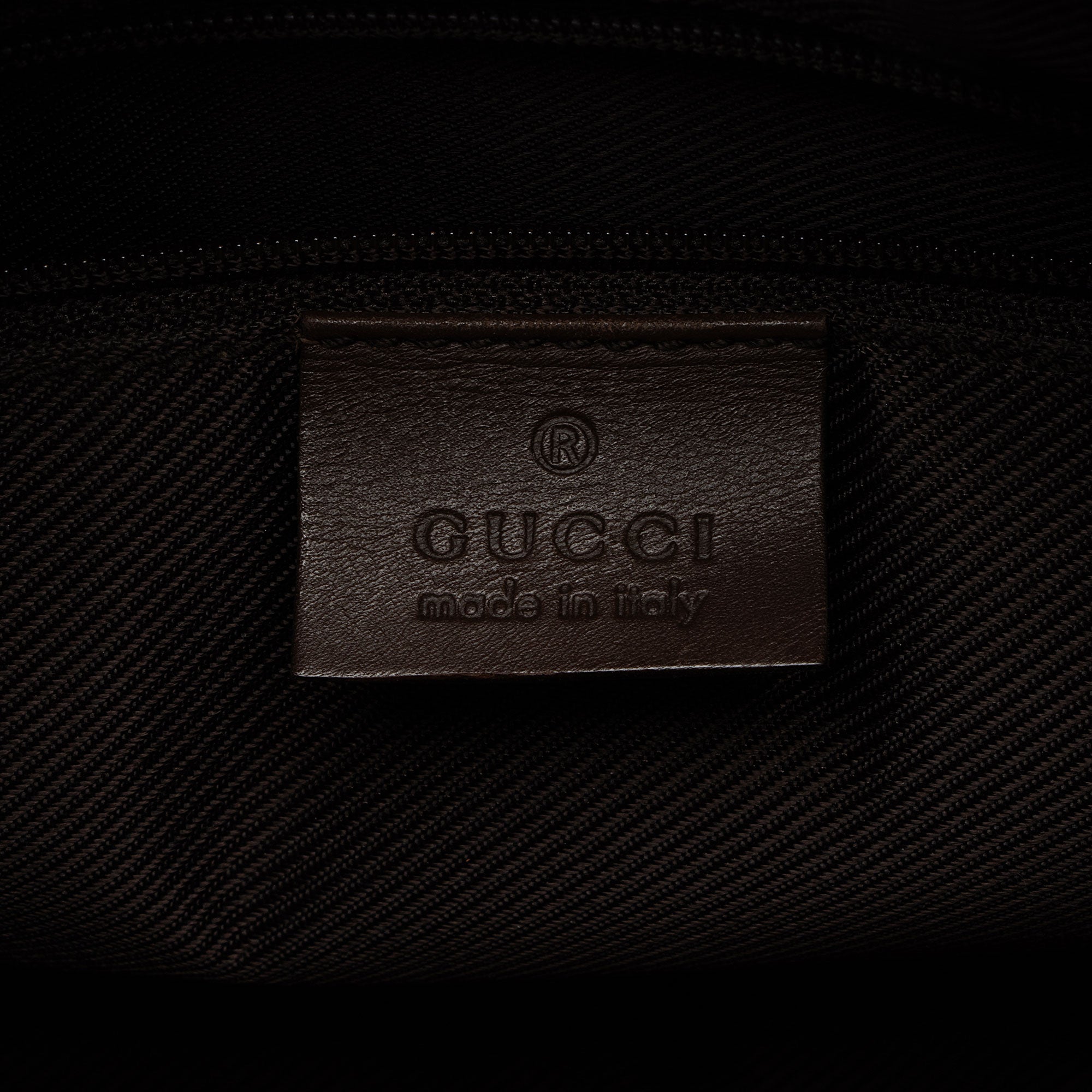 Gucci Vintage GG Canvas Front Pocket Shoulder Bag (SHF-OHFAEM)
