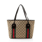 Gucci Vintage GG Canvas Web Jolie Medium Tote