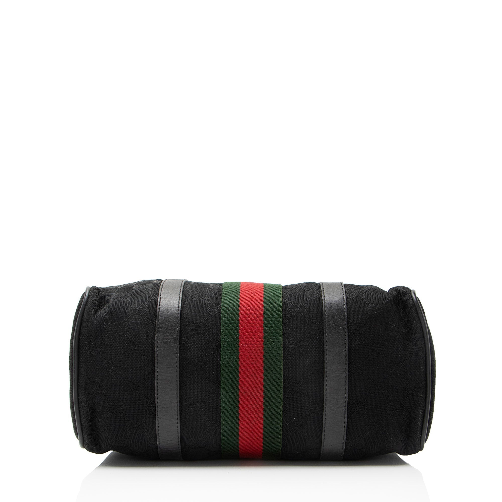 Gucci Vintage GG Canvas Web Small Boston Bag