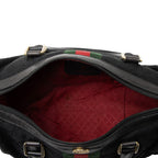 Gucci Vintage GG Canvas Web Small Boston Bag