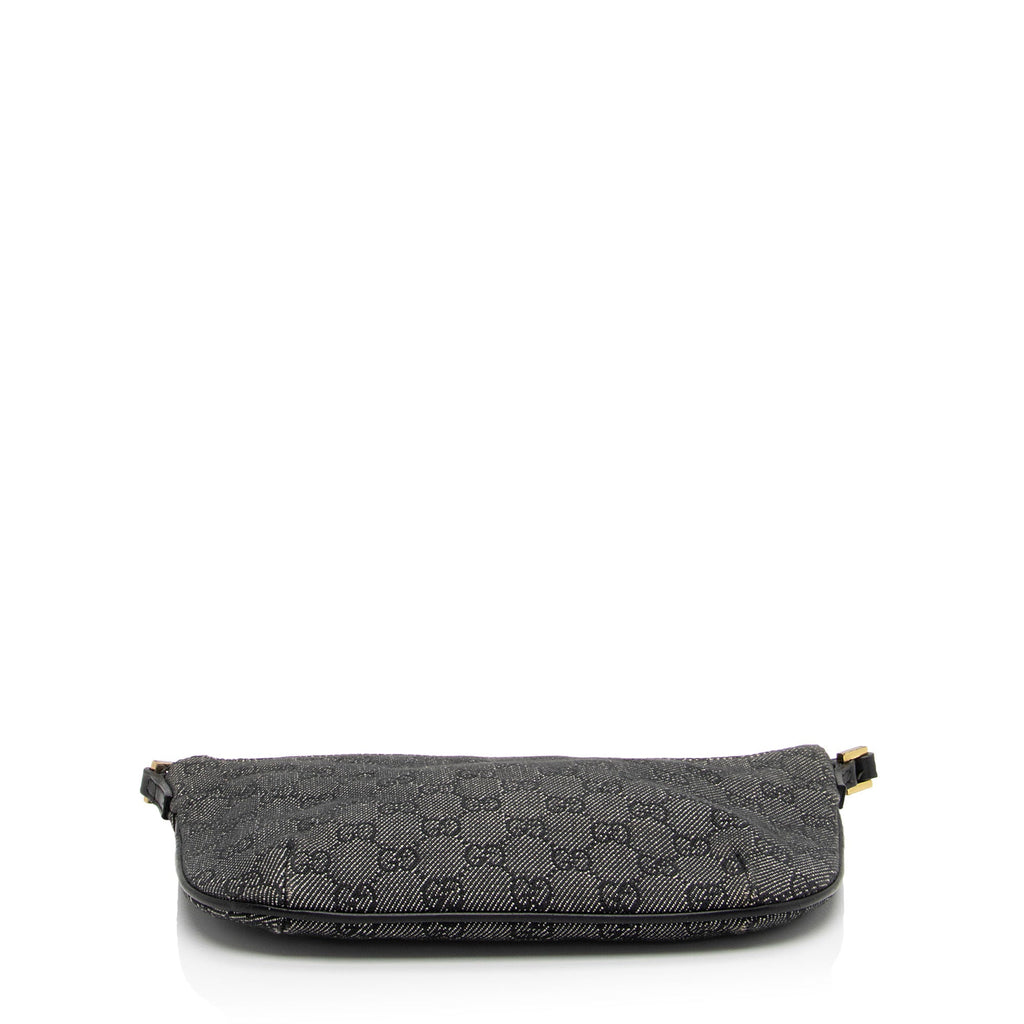 Gucci Vintage GG Denim Small Shoulder Bag (SHF-yTYszL)