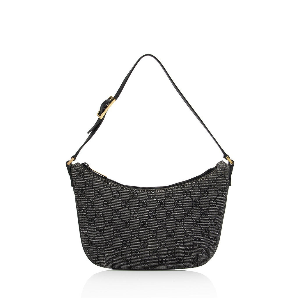 Gucci Vintage GG Denim Small Shoulder Bag (SHF-yTYszL)