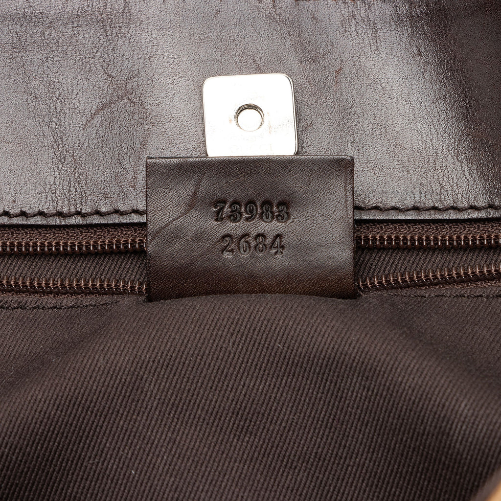 Gucci Vintage GG Denim Tote (SHF-eNUWZP)