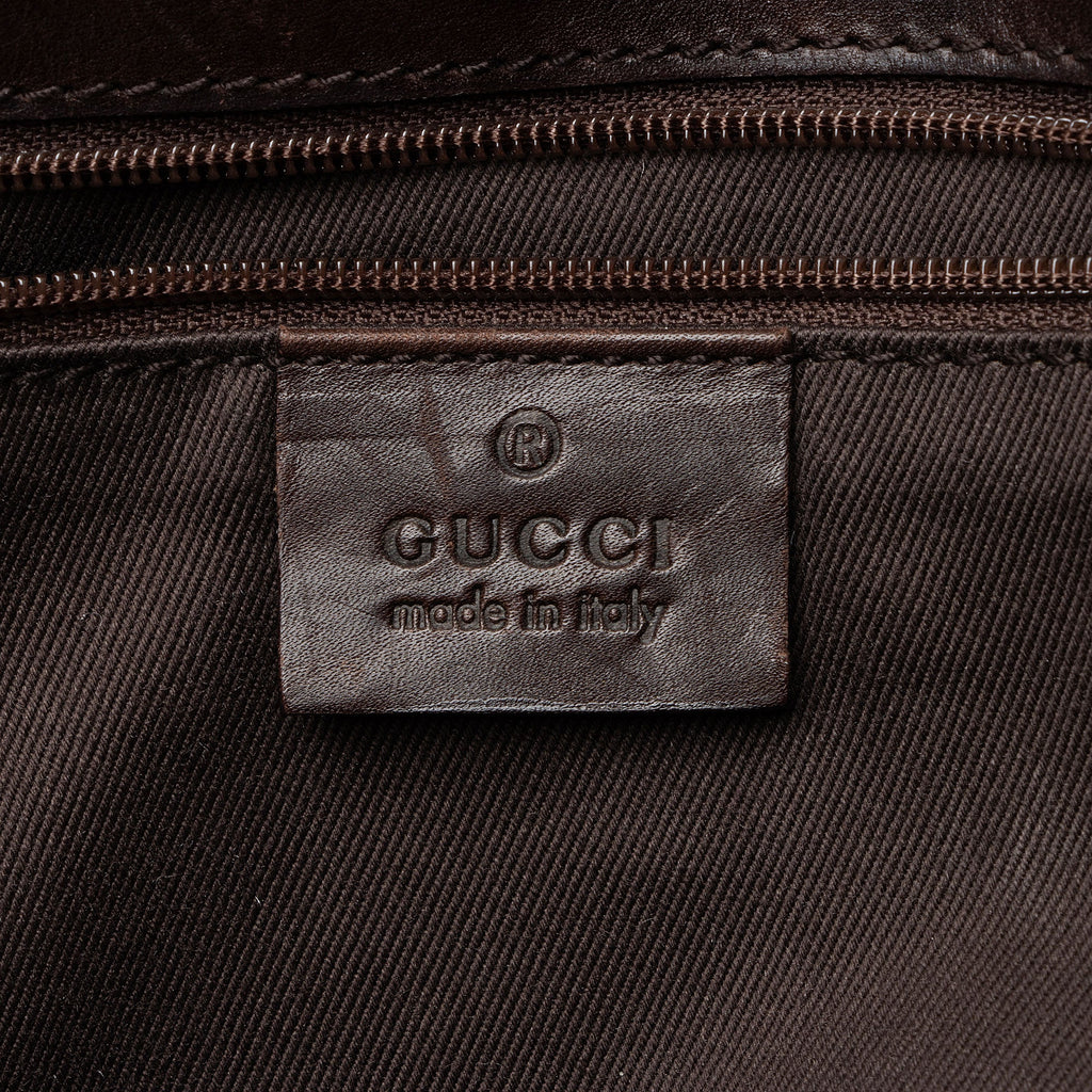 Gucci Vintage GG Denim Tote (SHF-eNUWZP)