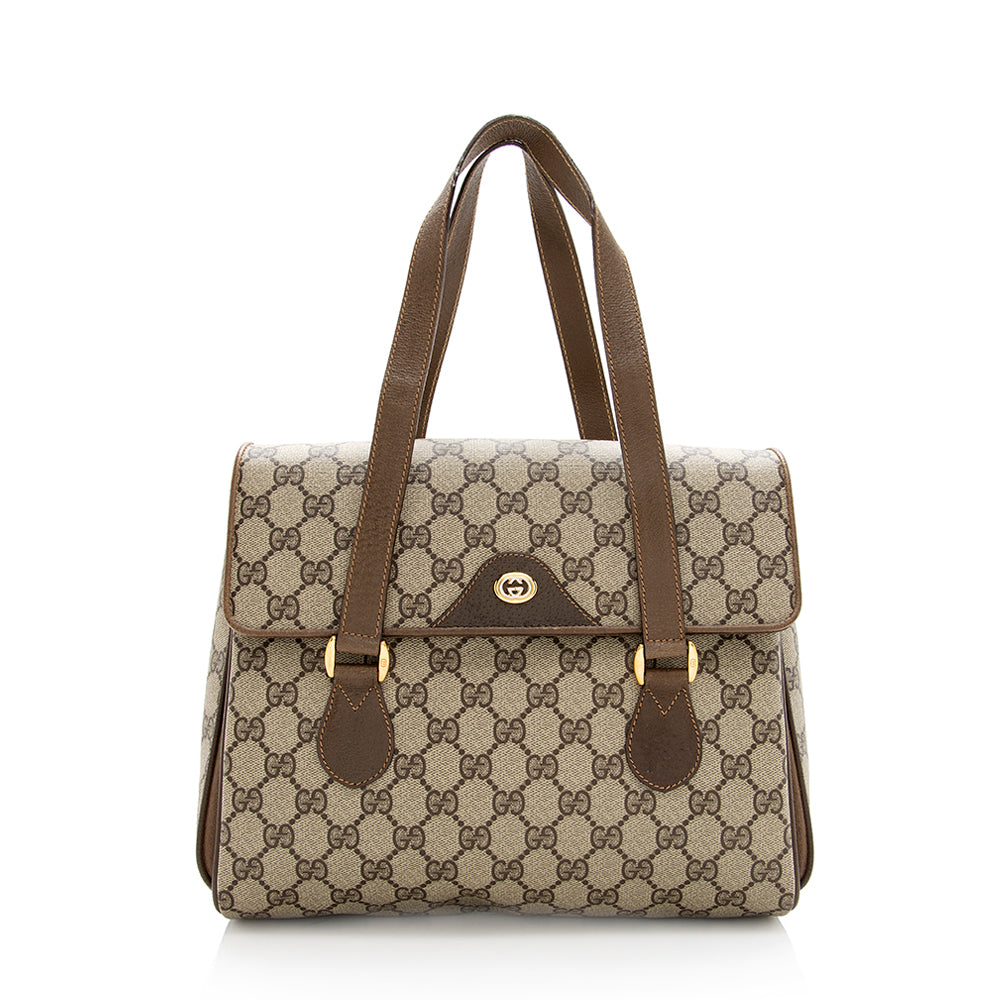 Gucci Vintage GG Plus Satchel (SHF-19037)
