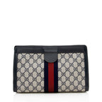 Gucci Vintage GG Plus Web Clutch - FINAL SALE (SHF-17304)