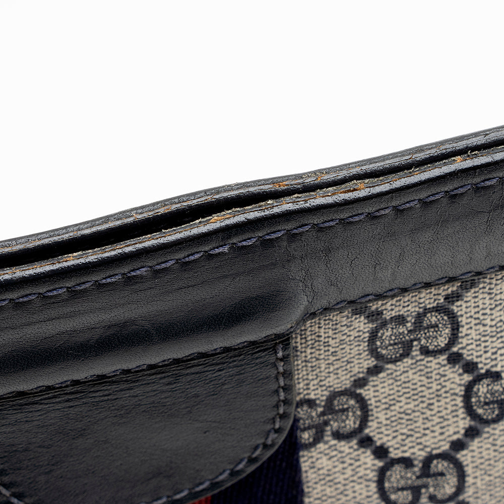Gucci Vintage GG Plus Web Clutch - FINAL SALE (SHF-17304)