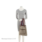Gucci Vintage GG Plus Web Tote (SHF-2zXCOT)