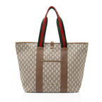 Gucci Vintage GG Plus Web Large Tote