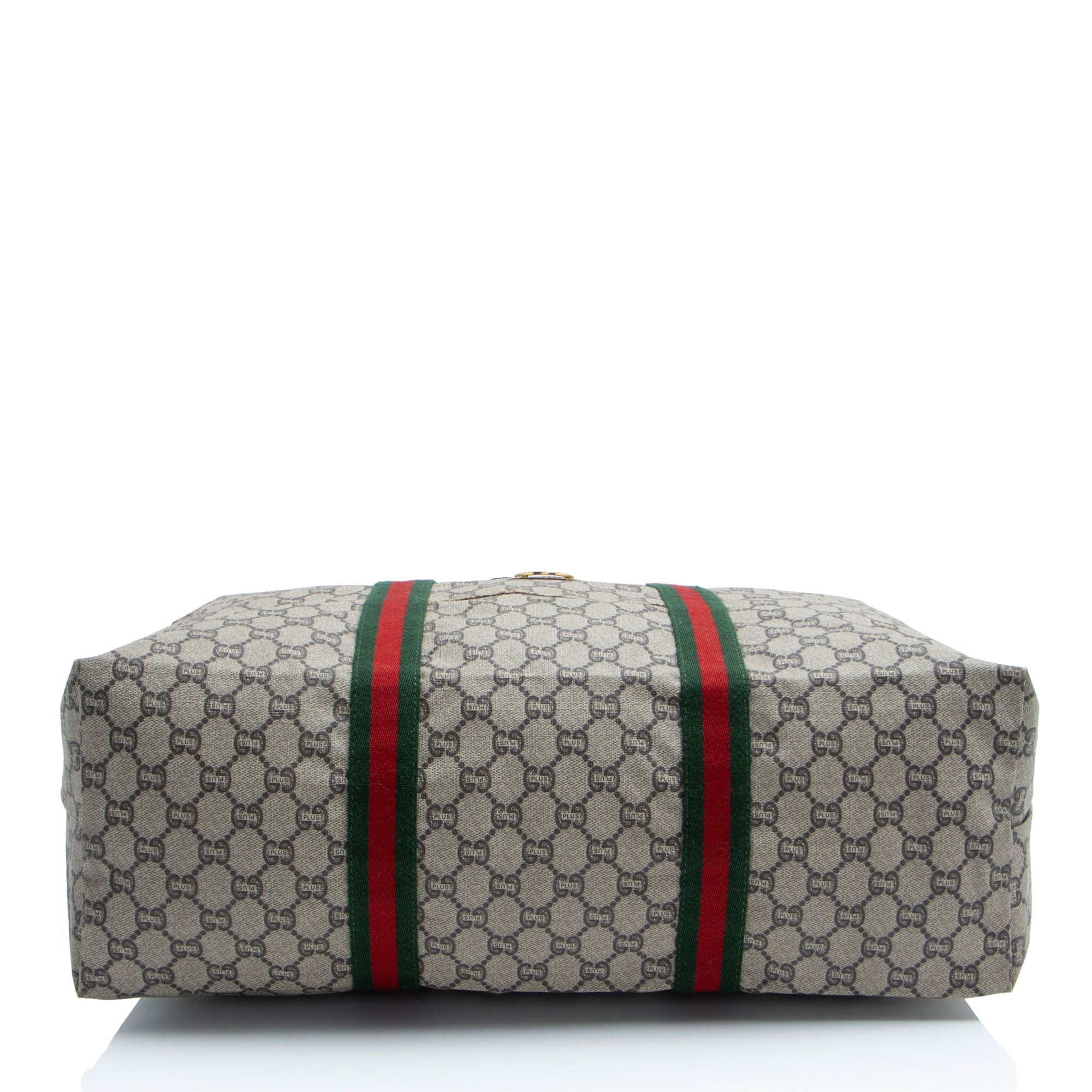 Gucci Vintage GG Plus Web Travel Tote (SHF-eJxKkp)