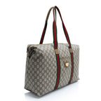 Gucci Vintage GG Plus Web Travel Tote (SHF-eJxKkp)