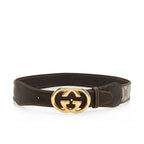 Gucci Vintage GG Supreme Interlocking GG Waist Belt - Size 32 / 80 (SHF-12779)