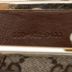 Gucci Vintage GG Supreme Kiss Lock Coin Pouch (SHF-xxZ0al)