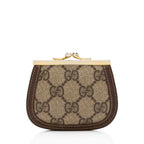 Gucci Vintage GG Supreme Kiss Lock Coin Pouch (SHF-xxZ0al)