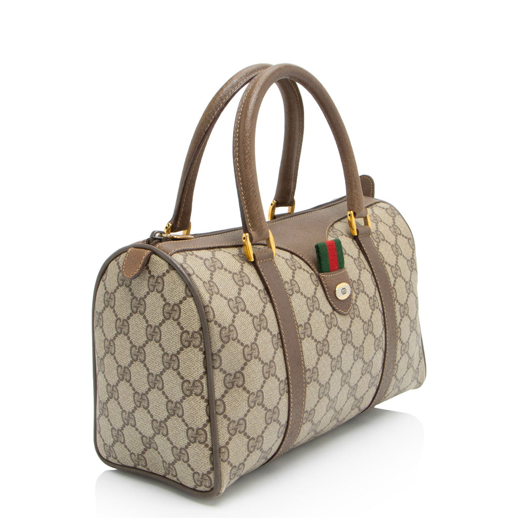 Gucci Vintage GG Supreme Web Boston Bag