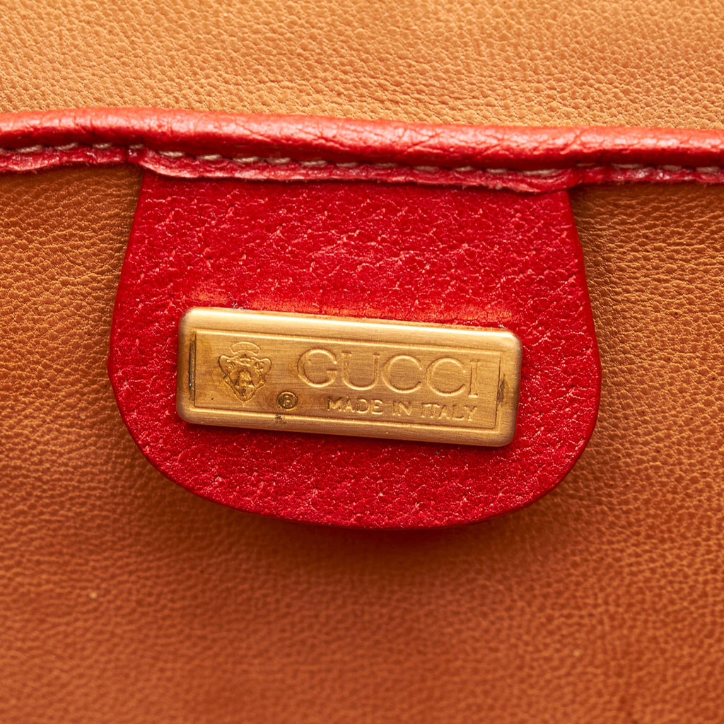 Gucci Vintage Lady Lock Leather Handbag (SHG-25497)