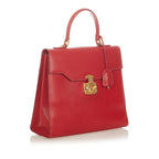 Gucci Vintage Lady Lock Leather Handbag (SHG-31855)