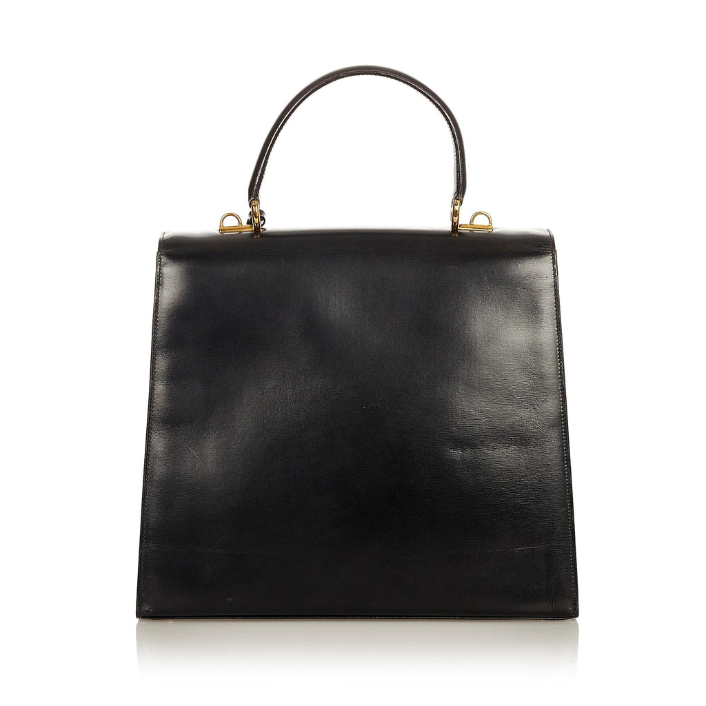 Gucci Vintage Lady Lock Leather Satchel (SHG-25844)