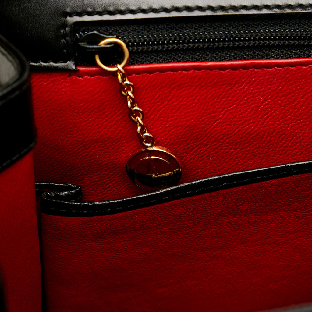 Gucci Vintage Lady Lock Leather Satchel (SHG-25844)