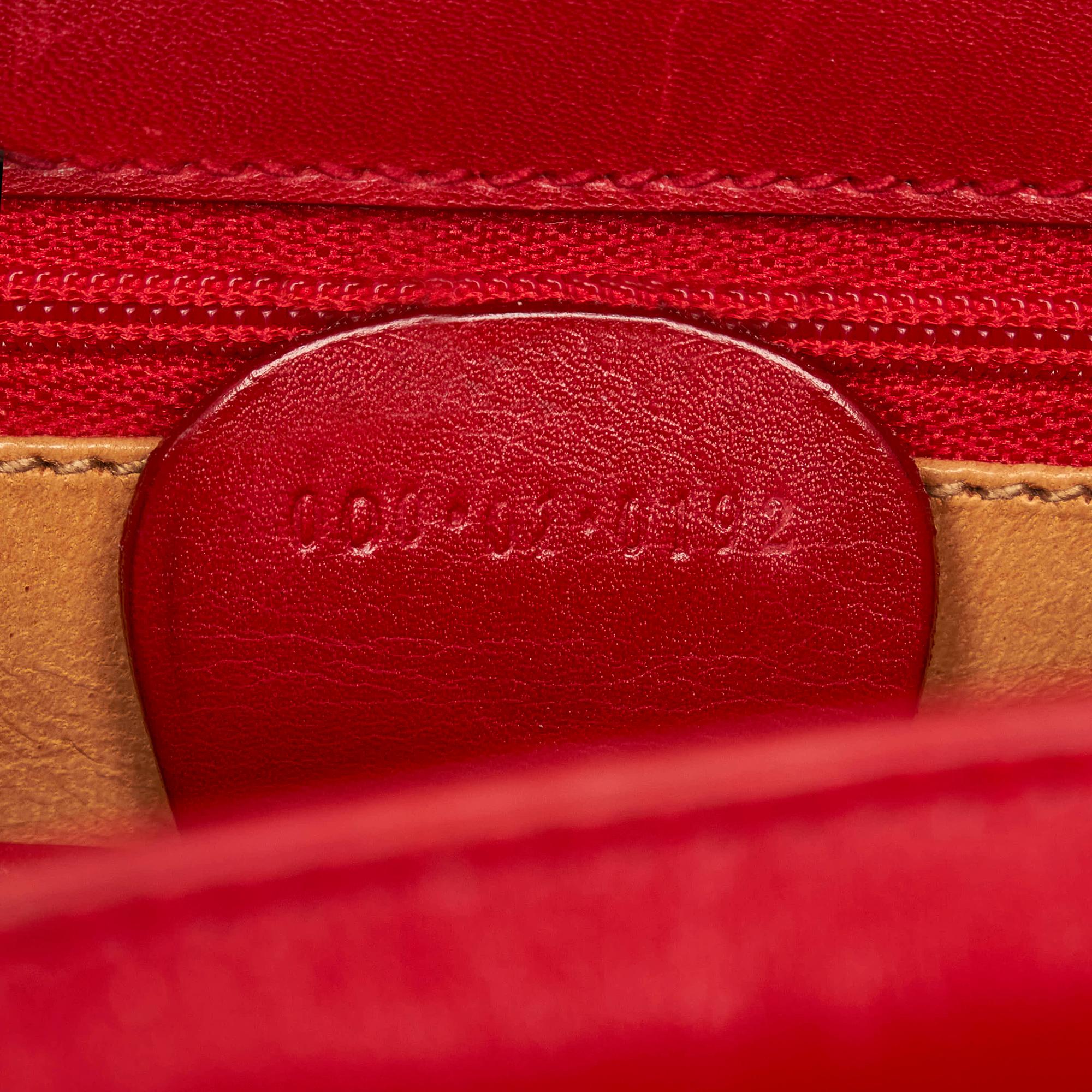 Gucci Vintage Lady Lock Leather Satchel (SHG-30735)
