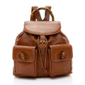 Gucci Vintage Leather Bamboo Backpack (SHF-19555)