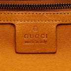 Gucci Vintage Leather Bamboo Studded Hobo