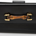 Gucci Vintage Leather Bamboo Wallet (SHF-6HBZUJ)