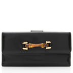 Gucci Vintage Leather Bamboo Wallet (SHF-6HBZUJ)